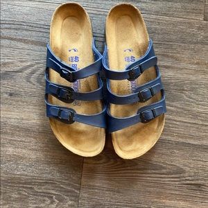 Size 40 (9.5) Navy Blue Florida Birkenstocks